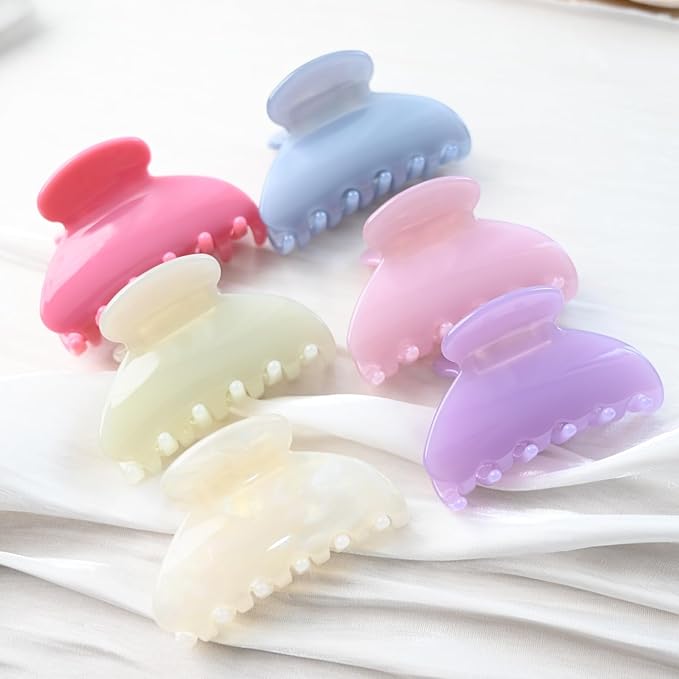 Handmade Celluloid Acetate French Design Barrettes Tortoise Shell Claws Hair Claw Luxury Fashion Accessories Hair Clip for Women (jade white)