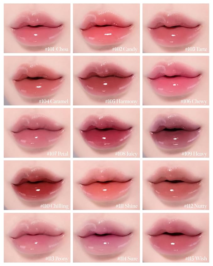 CORLAHAZE Glow Lock Jelly Tint 102 Candy 4g, Hydrating Jelly Glow Lip Stain, Glass-Like Shine Lip Gloss, Long-Lasting Color, Moisturizing Lip Enhancer, Collectible Lock-Shaped Design, Korean Makeup