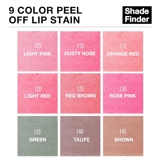 evpct Lip Tains Peel off, Peel off Lip Liner Tattoo Lip Stain Tint Gloss Marker Makeup, Long Lasting Waterproof 24 Hours Matte Finish Transfer-proof Pigmented Color Stay Lipsticks, 120 Light Red
