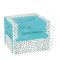 FRESH TOWELS Disposable Face Towels, Makeup Removal Face Towelettes & Dry Wipes, 50 Ct, 1 Pack