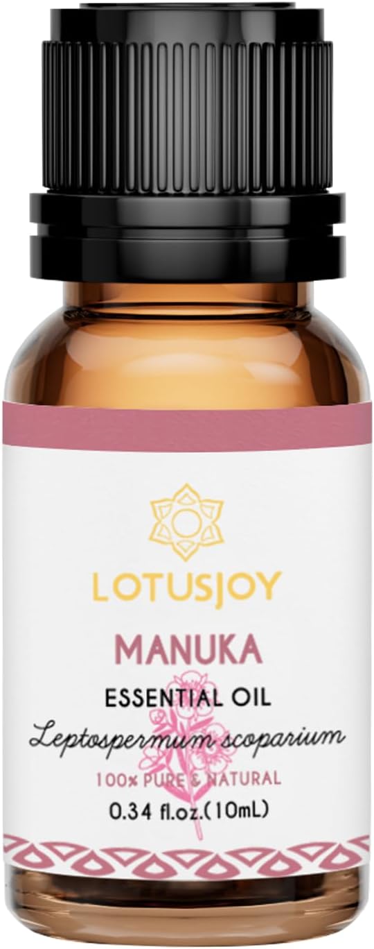 100% Pure Manuka Essential Oil 0.34 Fl Oz, Therapeutic Grade Manuka Oil in Amber Glass Bottle with Dropper for Diffuser Massage Skin Care