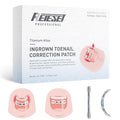 Titanium Alloy Ingrown Toenail Treatment, Nail Tools, and Ingrown Toenail Removal Kit Specially Designed for Curved Nail Repair and Ingrown Toenail Corrector (0.59/0.67in)