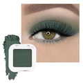 Matte Singe Eye Shadow Palette Makeup, Matte Forest Green Monochrome Eyeshadow For Old Women, Mini Singe Pressed Pigmented Waterproof Sombras Para Ojos, Vegan, Talc, Paraben&Cruelty Free, 16