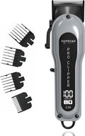 Supreme Trimmer Pro Clipper Lite | 210 Min Run Time Professional Hair Cutting Tool Set + Hair Comb, Scissors & Fade Blade | STC5000