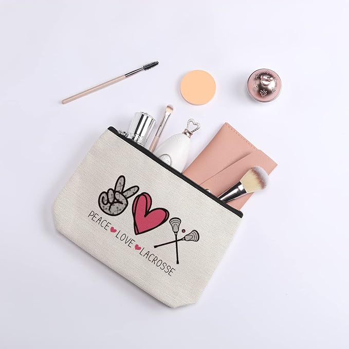 KDXPBZ Lacrosse Gifts: Funny Gifts for Her, Him, Moms, Players - Makeup Bag & More