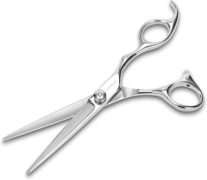 Original CreaClip MEDIUM and Scissors For FINE, THIN HAIR - As seen on Shark Tank - Hair Cutting Tool for Layers Bangs Split Ends Kids Hair Cut, Hair Cutting Guide