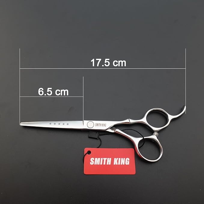6.0 Inches Professional hair cutting thinning scissors set with razor (Silver)