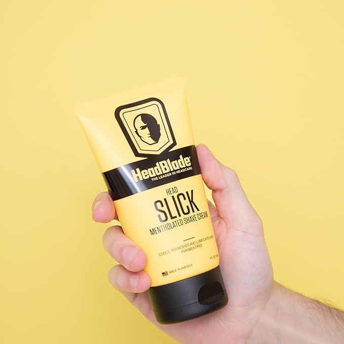 HeadBlade HeadSlick Men's Head & Skull Shaving Cream | No more Nick, Cuts, or Razor Burns | 5 oz (3 Pack)