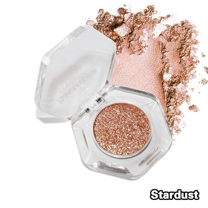 Chameleon Eyeshadow Collection, 14 Shades, Glitter Pressed Powder, Iridescent Shimmer Colors. (Stardust)