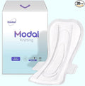 MODAL Heavy Flow Pads for Women Overnight, Unscented Sanitary Pads for Period with Wings, 14.1 Inch(360 mm), Overnight, 20 Count