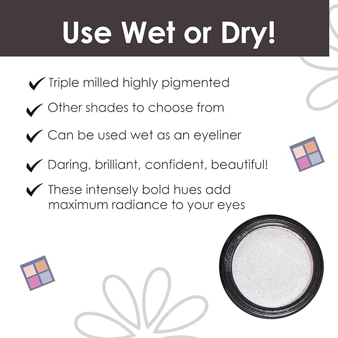Vera Moore Eyeshadow, Highly Pigmented Eyeshades and Textures, Provide Bold and Lasting Looks, Suitable for Any Event, Easily Blendable Eye Makeup in Multiple Shades. (Icy)