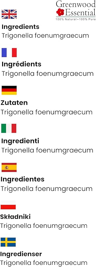 Greenwood Essential Pure Fenugreek (Methi) Carrier Oil (Trigonella foenumgraecum) 15ml (0.50 oz)