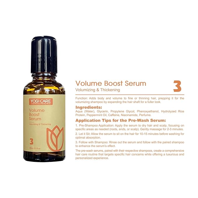 Aroma Therapy Pre-Wash Hair Oil Serum 30ml / 1 Fl.oz (Volumizing & Thickening)