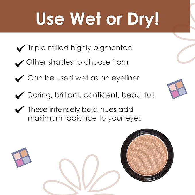 Vera Moore Eyeshadow, Highly Pigmented Eyeshades and Textures, Provide Bold and Lasting Looks, Suitable for Any Event, Easily Blendable Eye Makeup in Multiple Shades. (Taupe)