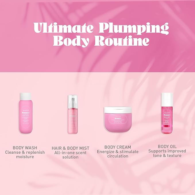 NATURE WELL Bouncy Plumping & Moisturizing Body Cream, Lightweight & Quick-Absorbing Formula to Help Visibly Firm & Smooth Skin, Scented with Tuberose, Dragonfruit, Lychee & Golden Amber, 12 Oz