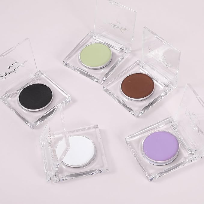 Erinde Black Eye Shadow, Matte Single Eyeshadow Pressed Powder Eyeshadow Makeup, Matte Shade Eyelid Color Eye Makeup for Women, High Pigment, Long Wear, Waterproof, Intense Color, 01 Black Swan