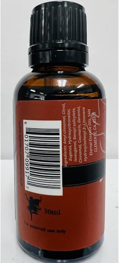 Eternal Essence Oils Sexy Cinnamon Clove 30ml Premium Fragrance Oil - for Candle, Soap Making, Aromatherapy, Diffusers, Home Care, & Humidifiers
