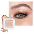 Kaely Pressed Single Eyeshadow Makeup, Light Nude Brown Shimmer Highly Pigmented Monochrome Eye Shadow Palette, Waterproof Neutral Powder Mini Eyeshadow, sombras para ojos, Lightweight Blendable, 20