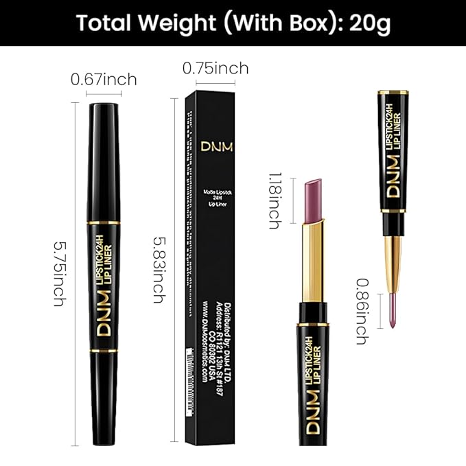 evpct 3Pcs More Mauve Berry Blush Lip Liner and Lipstick Set for Women, Matte 24 Hour Lipstick Pen and with Lip Liner Pencil Set Long Lasting 24 labial labiales mate 24 horas originales,28#28#30#