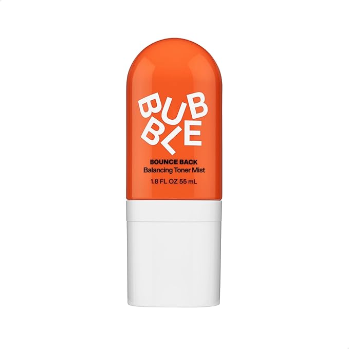 Bubble Skincare Bounce Back Hydrating Toner Spray - Balancing + Pore Minimizing Toner for Face - Made With Niacinamide + Willow Bark to Help Even and Mattify Oily Skin - On-The-Go Skin Care (55ml)
