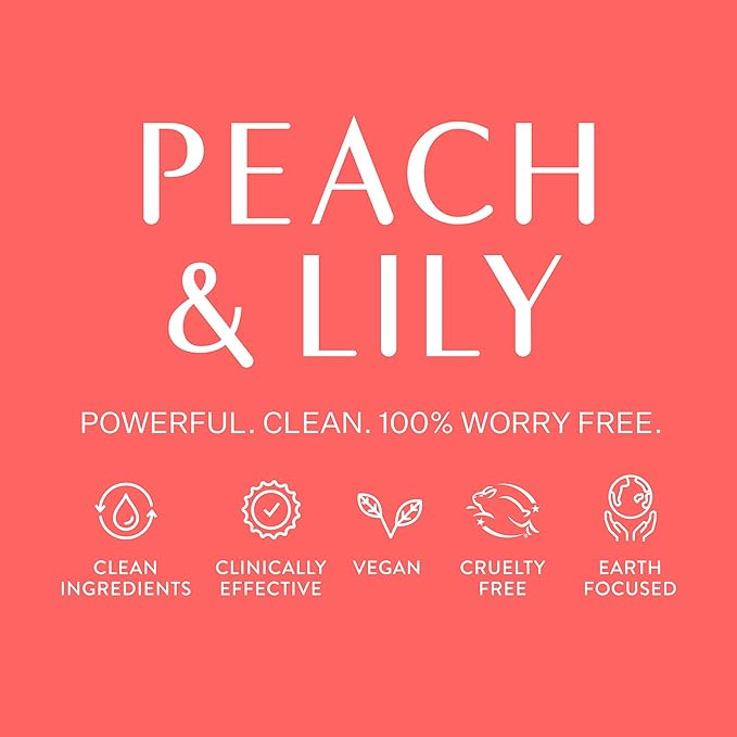 Peach & Lily - Glass Skin Refining Serum for Face (1.35 ounces) - Hyaluronic Acid Niacinamide Serum - Sensitive Skin - Vitamin B3, Peach & Yam, Peptides - Self Care, Vegan, Cruelty Free, Korean Beauty