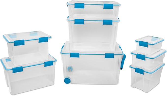 Sterilite 3-Pack Gasket Box, Weather-Resistant Storage Bins - Image 8