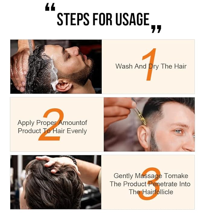 PURC Natural Hair Density Essential Growth Oil for Men and Women Damaged Hair, Veganic, HuaQing 2 Pcs,