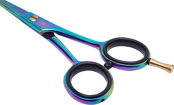 Hair Cutting Scissors-Professional Hairdressing Scissors for Women,Men,Hair Stylists,Salon,Barber- 6.5-Inch Stainless Steel Hair Scissors with Finger Rest (Classic Scissor Multi Titanium)