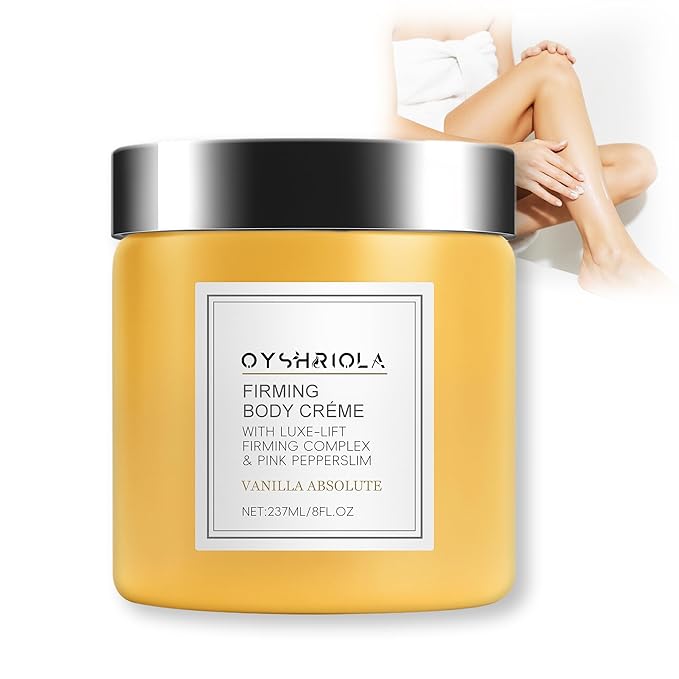 Champagne Body Firming Cream,Lift Body Creme,Skin Moisturizer Tightens,Anti Aging Firming Lotion,Hydrating Legs and Arms 8 Fl oz (1Pcs,Vanilla)