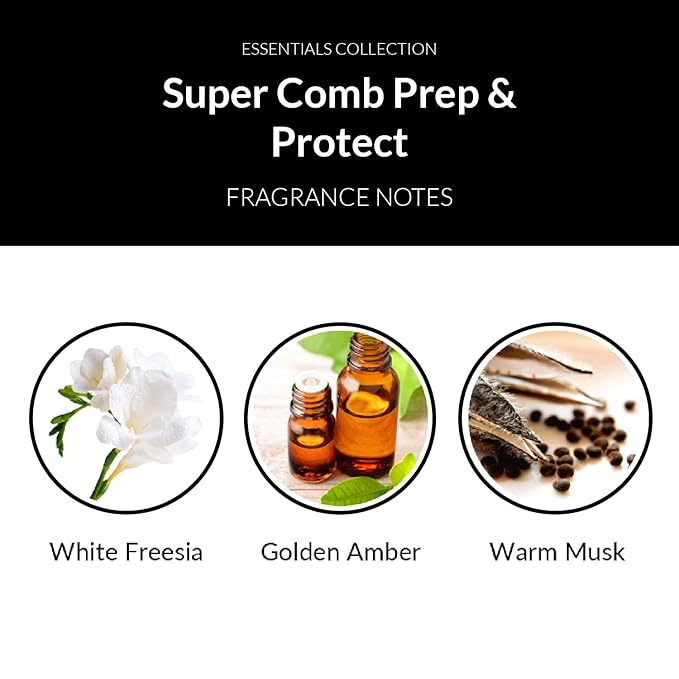 Number 4 Leave-in Conditioner Spray, 1.45 oz, Super Comb Prep & Protect, Heat Protectant for Hair, Color Protecting, Anti-Aging, Frizz Control, Unisex, All Hair Types