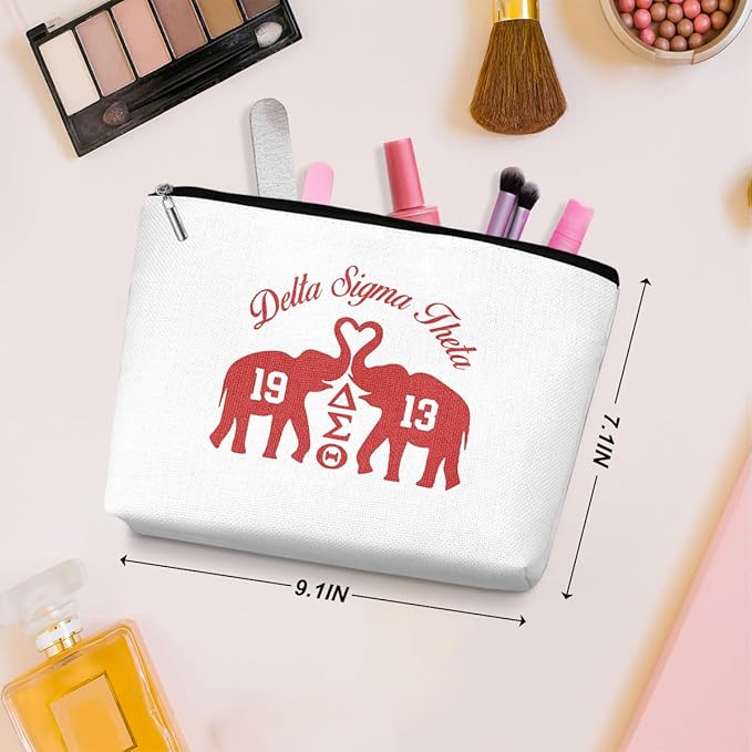 2 Pcs Elephant Makeup Bag, Large Capacity Travel Makeup Case Cosmetic Bags for Women, Portable Pouch Purse Travel Essentials Toiletrie Accessories, Christmas Birthday Gifts for Women