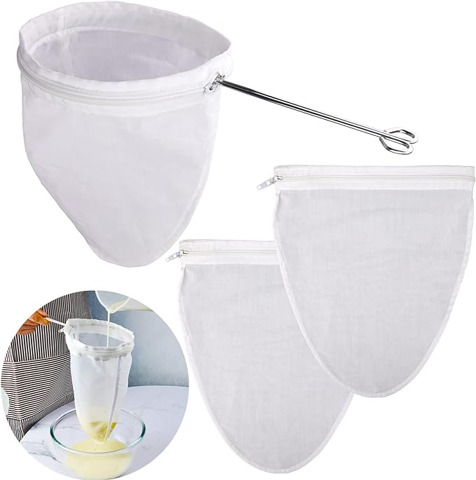 WMKGG Ultra Fine Mesh Strainer Bags, Reusable Filter Bags by Focusonthekitchensupplies