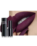 Dark Purple Lipstick Long Lasting for Women, Hydrating Matte Velvet Lip Gloss Nude Liquid Lipstick Intense Lip Color Non Stick Smudge-Proof & Waterproof Lipgloss Bold Glow Goth Lip Stick Makeup-04