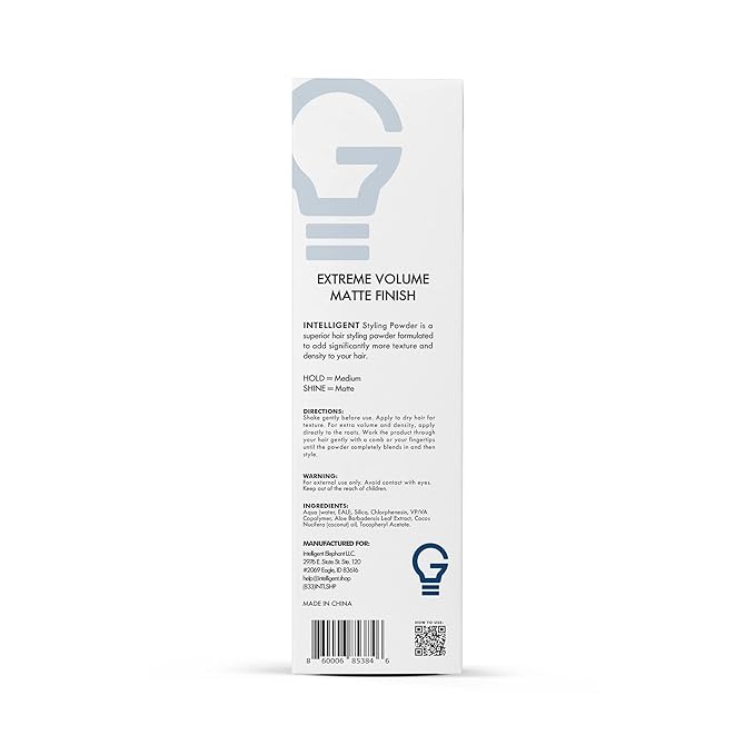 Intelligent Lightweight Volume & Texture Styling Powder | Natural Matte Look For Men & Women of All Hair Styles | Extreme Hair Fullness | 12g
