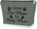 Sazuwu Mom to Be Gifts First Time Gray Makeup Bag Baby Reveal Gifts for Mom Pregnancy Announcement Gift Cosmetic Bag New Mommy Gifts for Women After Birth Birthday Christmas Mother's Day Gifts