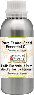 Greenwood Essential Pure Fennel Seed Essential Oil (Foeniculum vulgare) Steam Distilled 630ml (21.3 oz)