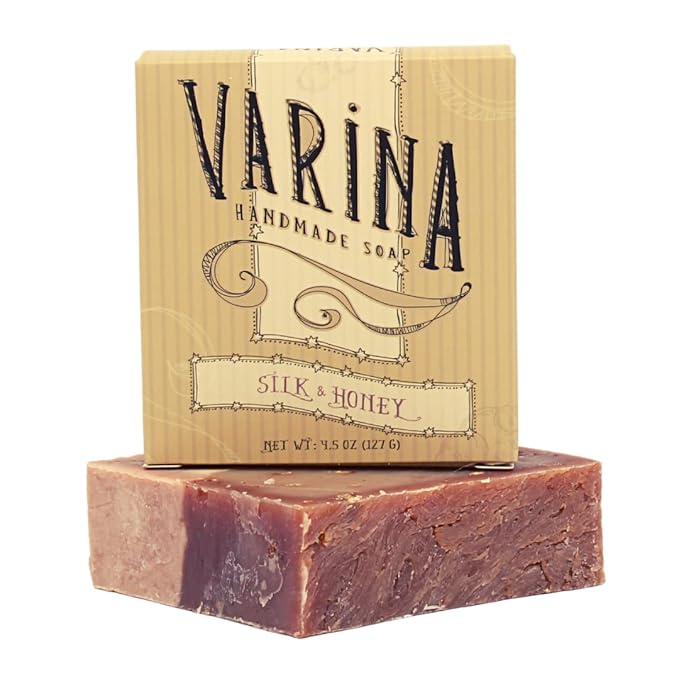Silk & Honey Soap Bar - Gentle Cleansing for Sensitive Skin, Sweet and Vanilla - 3 Pack Handmade Soap