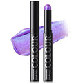 Duochrome Purple Blue Glitter Eyeshadow Stick, Holographic Color Shift Shimmer Chameleon Eye Shadow Brightener Pencil, Silky Smooth Iridescent Sparkle Inner Corner Eye Highlighter Fairy Makeup