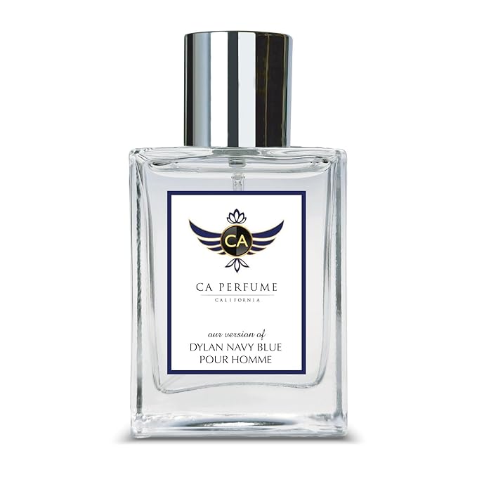 CA Perfume Impression of Dylan Navy Blue Pour Homme for Men Aromatic Fougere Fragrance Long Lasting Mens Cologne Eau De Parfum 1.7 Fl Oz 50ml