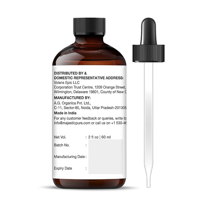 Majestic Pure Peppermint Essential Oil with Glass Dropper - 2 Fl Oz - 100% Pure and Natural Peppermint Oil - Premium Grade Essential Oils for Diffuser, Aromatherapy, Soap and Candle Making