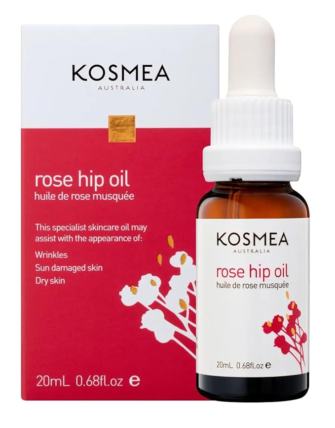 Kosmea Rosehip Oil – Anti-Aging Benefits for Face & Body – Premium Quality Super-critically Extracted Oil Using The Entire Fruit, Seed & Skin - 0.68 fl oz