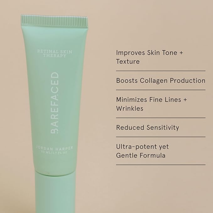 Barefaced Anti-Aging Bundle - Toning Pads, Liquid Gold, RetinAL, Hydrating Lotion - Brighten, Retexture, and Hydrate Skin