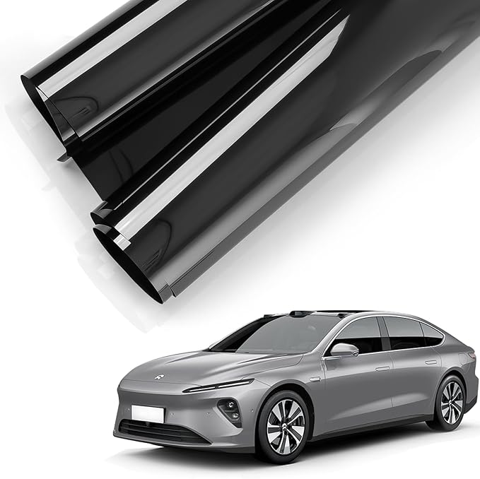 Car Window Tint 5% VLT 24" in x 100'Ft Nano Ceramic Window Tint Roll, 2 Ply Automotive Window Tint Privacy Film for Car Sun Protection, UV & Heat Blocking and Scratch Resistant