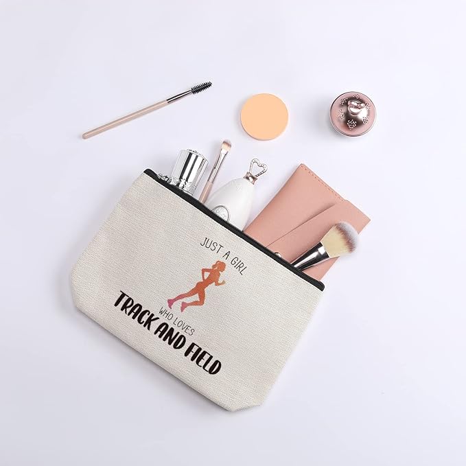 Running Gifts Running Pouch Bag for Women Running Lovers Gifts Running Makeup Bag Birthday Christmas Running Gifts for Her Female Friend Sister Coworker BFF Besties