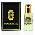 INTENSE OUD Rouje Long Lasting Arabian Perfume Oils for Women 12ML (0.40 OZ) Fragrance Oil with Sweet Red Fruits, Saffron & Woody Base - Luxury Concentrated Perfume Oil in Black Gift Box
