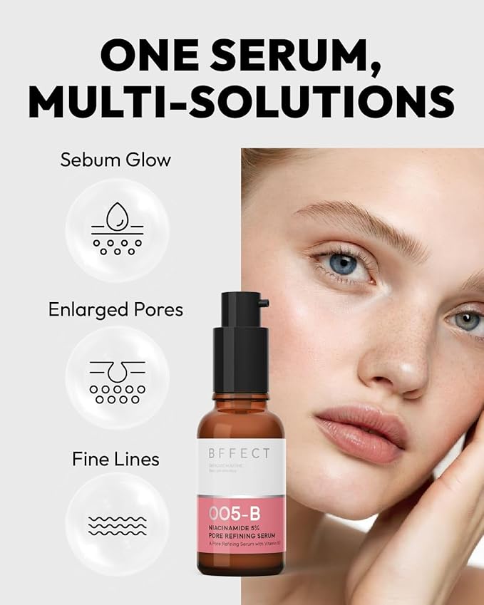 Niacinamide 5% Pore Refining Serum - Minimizes Pores & Controls Oil - for Oily & Sensitive Skin - 1 Fl Oz
