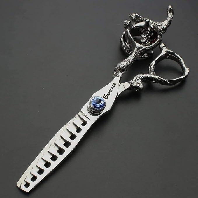 6/7/8/9 Inches Professional Hairdressing Scissors Set,Stainless Steel Hairdressing Scissors for Women & Men… (6 inch cutting scissors)
