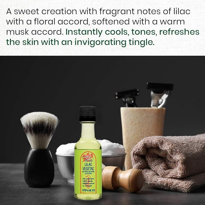 Clubman Lilac Vegetal After Shave Lotion, Instantly Cools, Tones, Refreshes The Skin After Shaving 1.7 fl. Oz x 2 packs