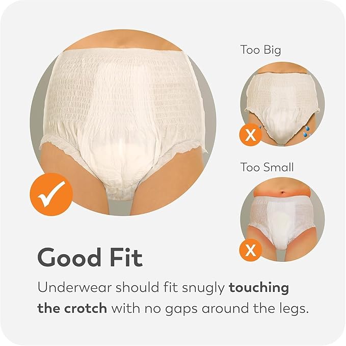 Tranquility Premium Overnight Disposable Absorbent Underwear (18 Count) - M, 34-48 in. Waist - Maximum Absorbency, All-Night Sleep, Breathable Comfort, Adult Diapers