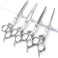 Professional Japanese Hairdressing Scissors Set - Slim Design, 7 Inch, 4 Pieces for Men or Women